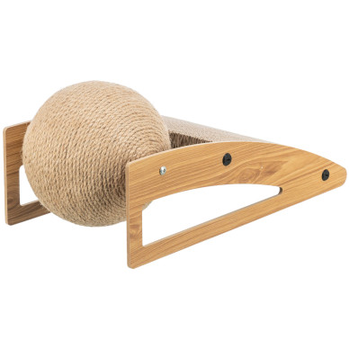 Trixie rampa din carton pentru zgariat pisici cu minge din iuta 43 x 17 x 20 cm